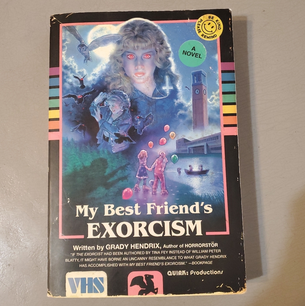 My Best Friend's Exorcism By Grady Hendrix Soft Back‎ Novel Book VHS Retro Cover